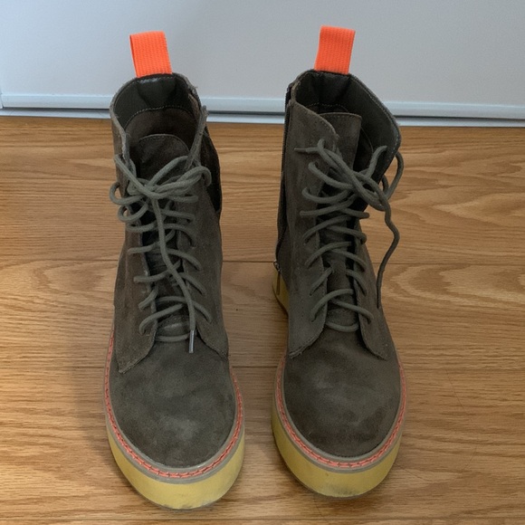 brown suede platform boots - Picture 4 of 4